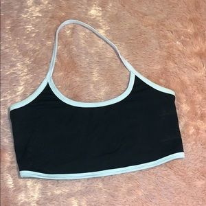 Black halter top